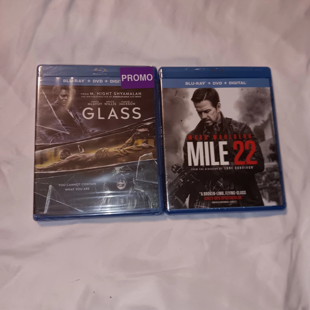Glass and Mile 22 Blu-ray Combo